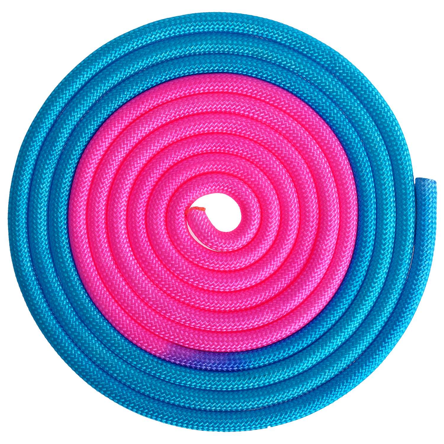 Скакалка Grace Dance гимнастическая 3м утяжеленная цвет голуборозовый - фото 1