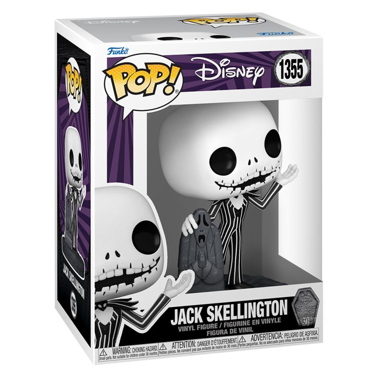 Фигурка Funko POP! Джек Скеллингтон Jack with Gravestone из мультфильма  Кошмар перед Рождеством купить по цене 3999 ₽ в интернет-магазине Детский  мир