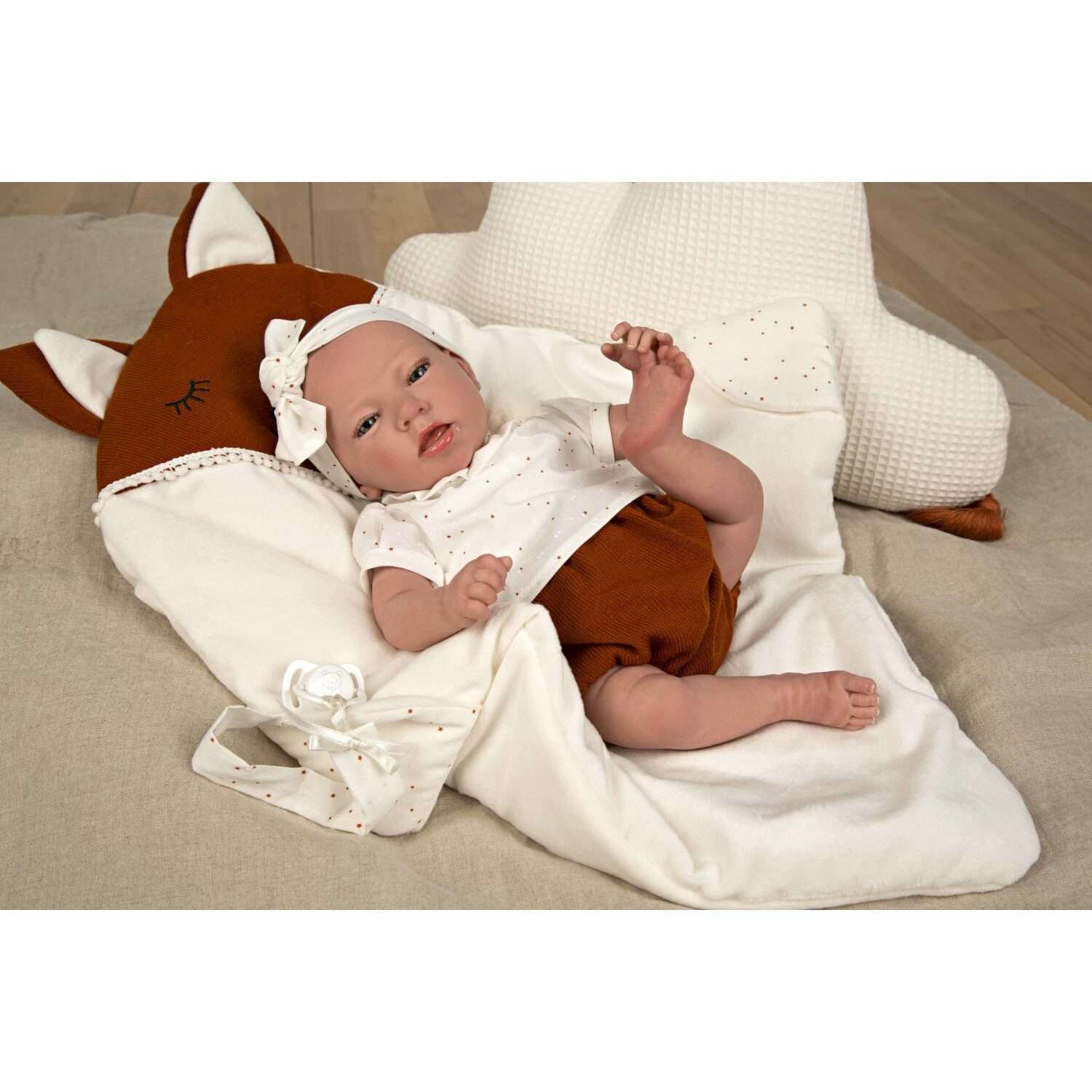 Кукла пупс Arias Реборн Luna новорожденный 40 см Т22111 - фото 6
