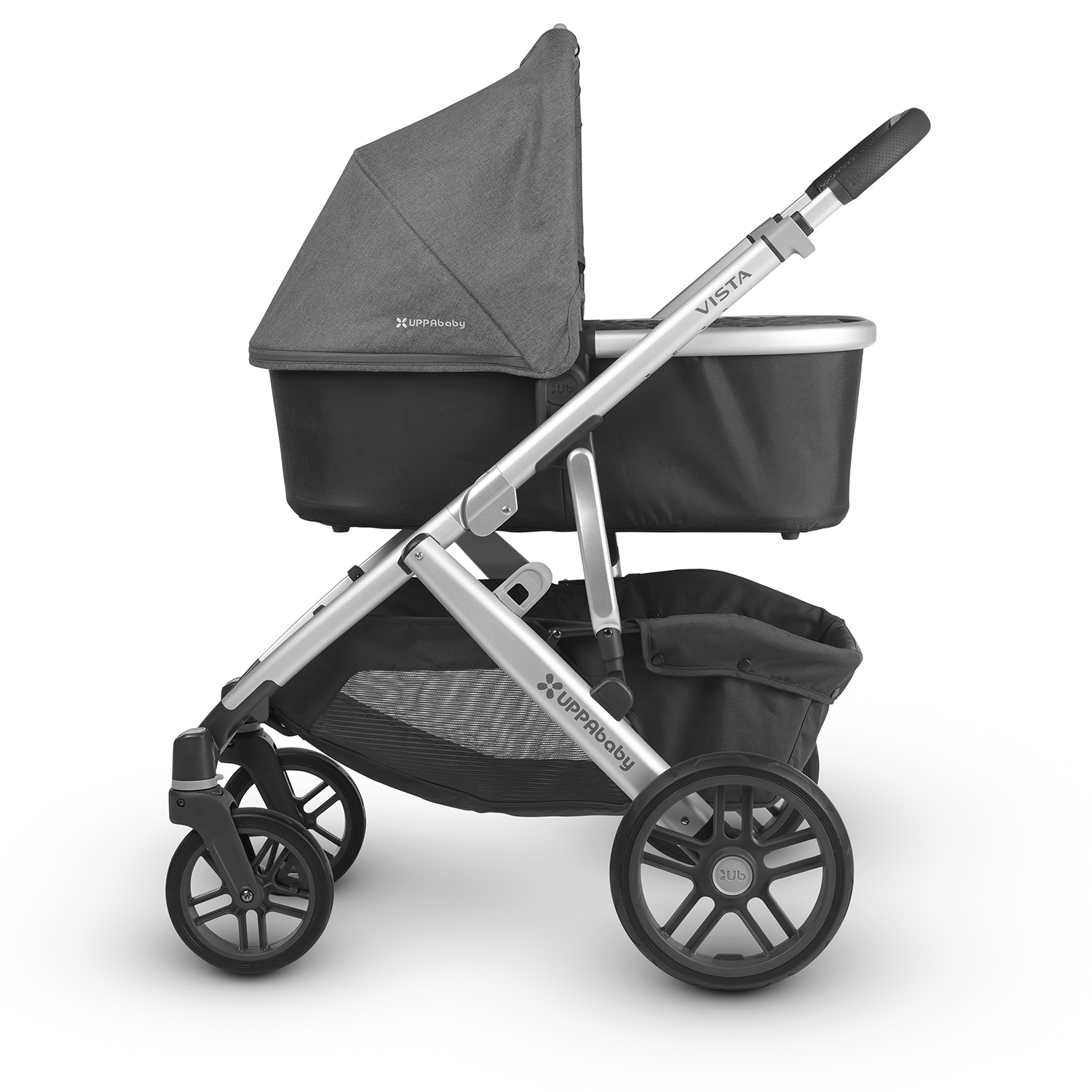 Люлька для коляски UPPAbaby Cruz и Vista 2018 Jordan Black-Grey malange 0918-BAS-EU-JOR - фото 3