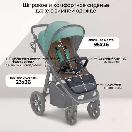 Коляска прогулочная Sweet Baby Unica Dark Green