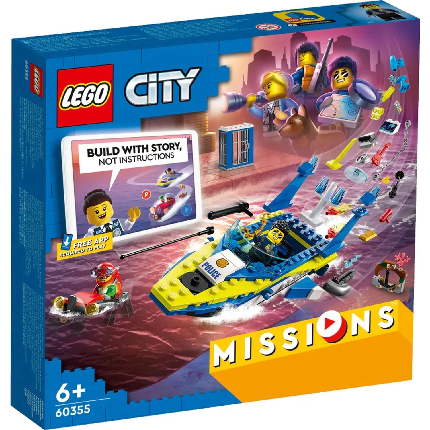 Конструктор LEGO City Детективные миссии водной полиции 60355 - фото 1