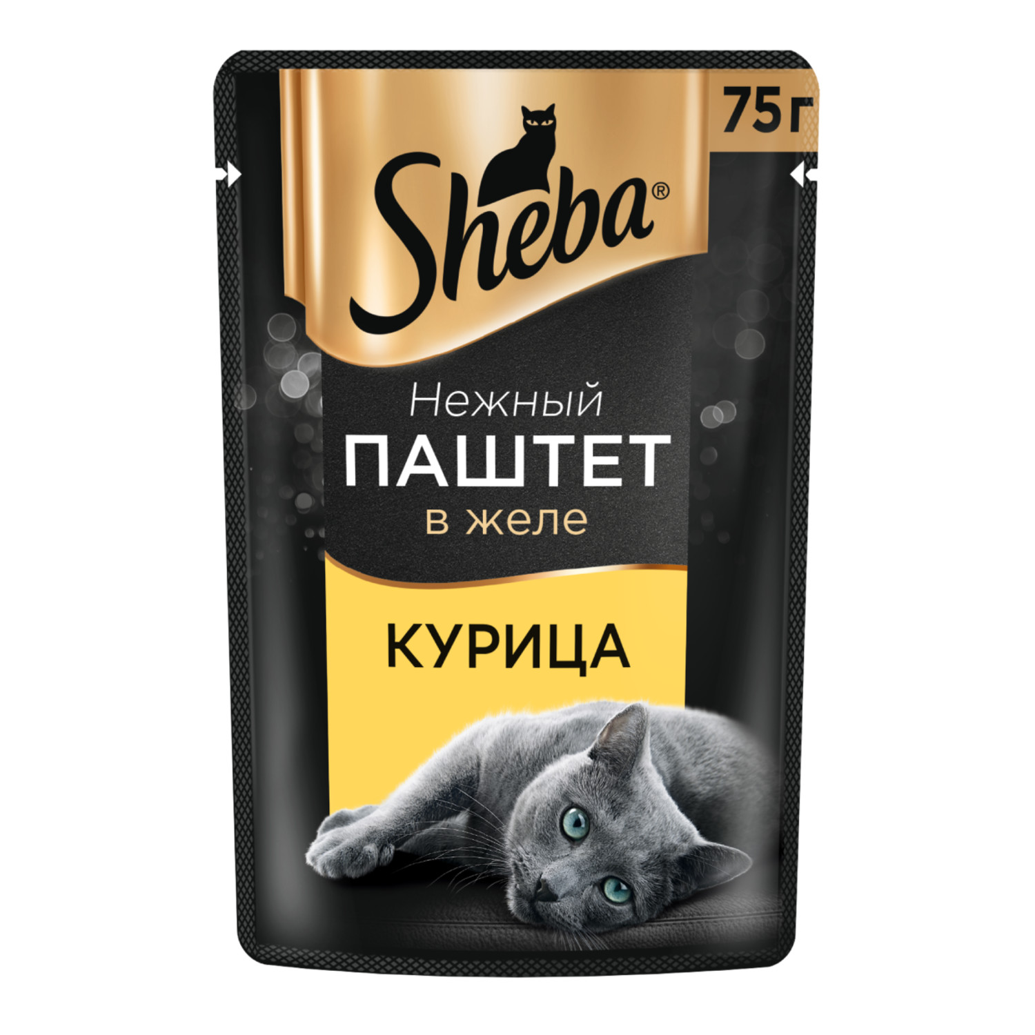 Корм для кошек Sheba 75г нежный паштет в желе с курицей купить по цене 32 ₽  с доставкой в Москве и России, отзывы, фото