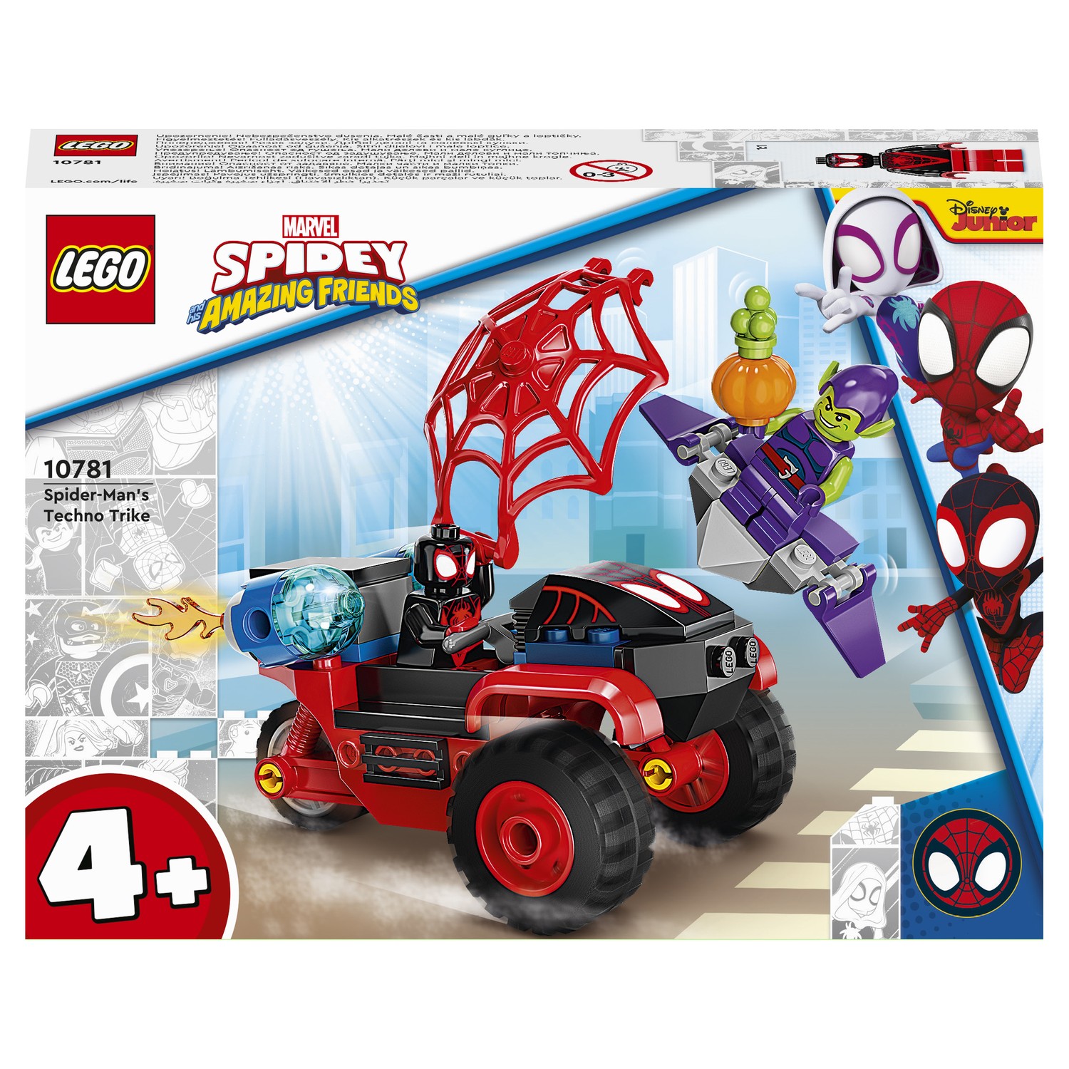 Конструктор LEGO Spidey Майлз Моралес техно трайк Человека Паука 10781 - фото 2