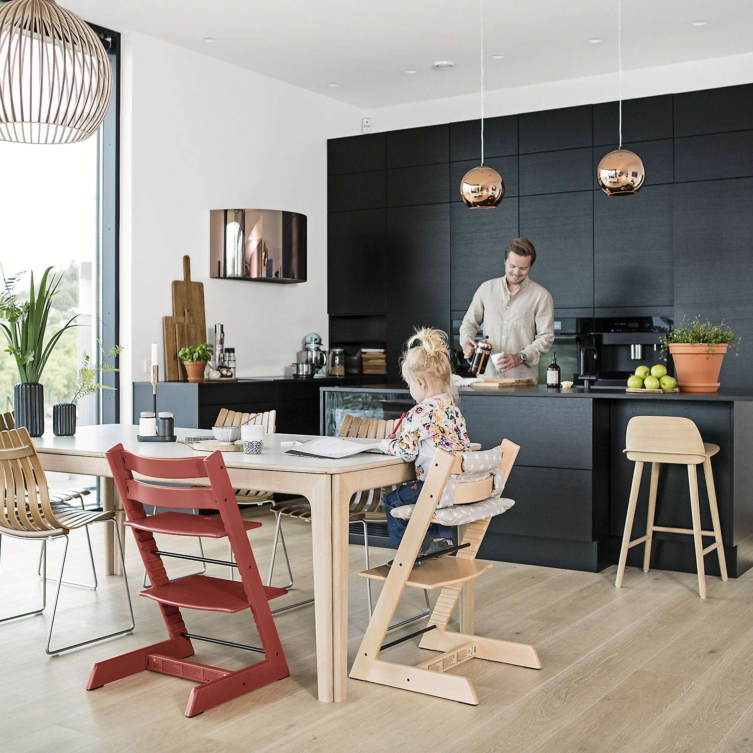 стульчик stokke tripp trapp белый