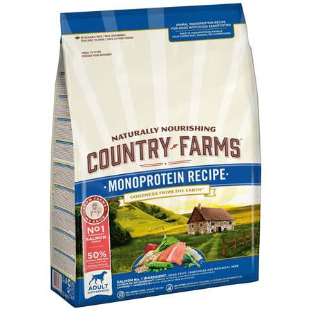 Корм для собак Country Farms Monoprotein с лососем 2.5кг