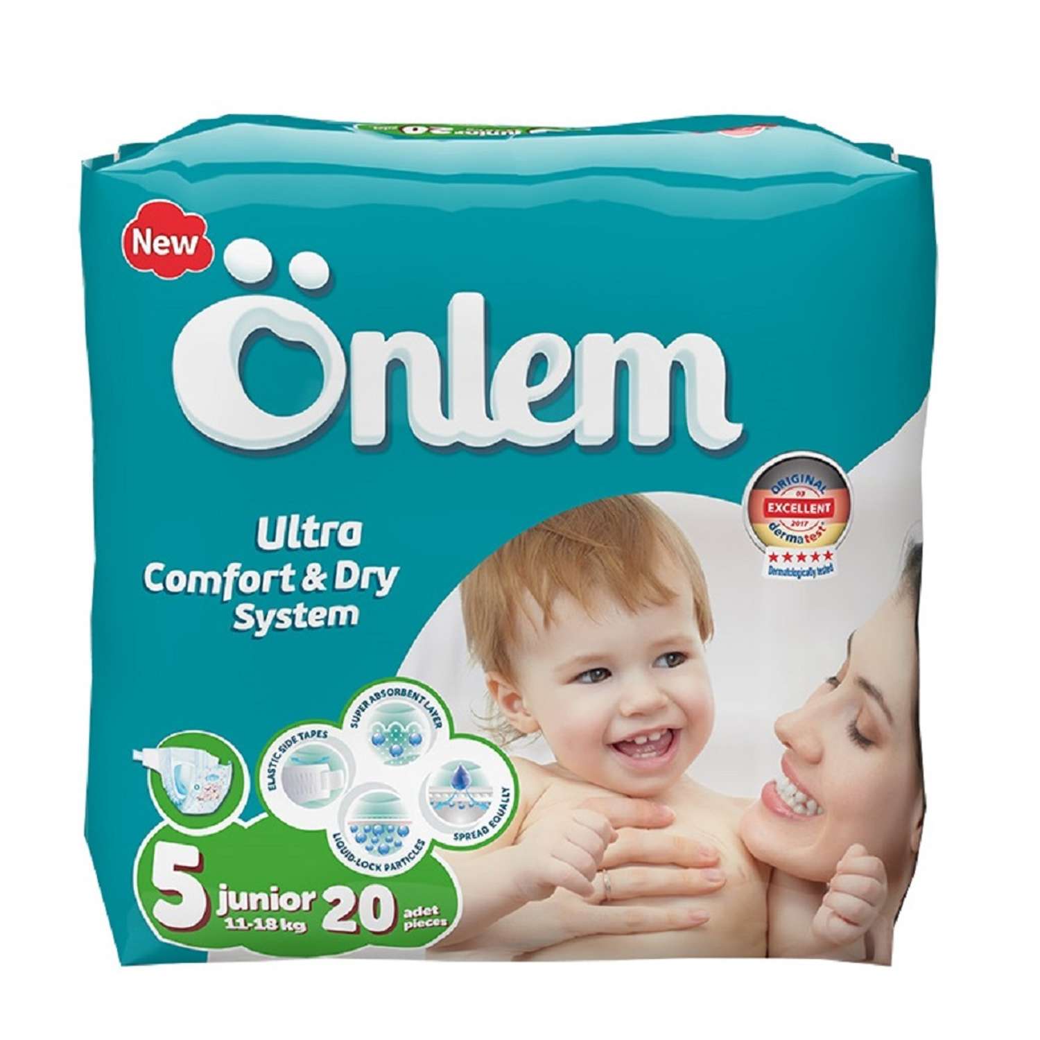 Детские подгузники Onlem Classik 5 (11-18 кг) advantage 20 шт в упаковке - фото 1