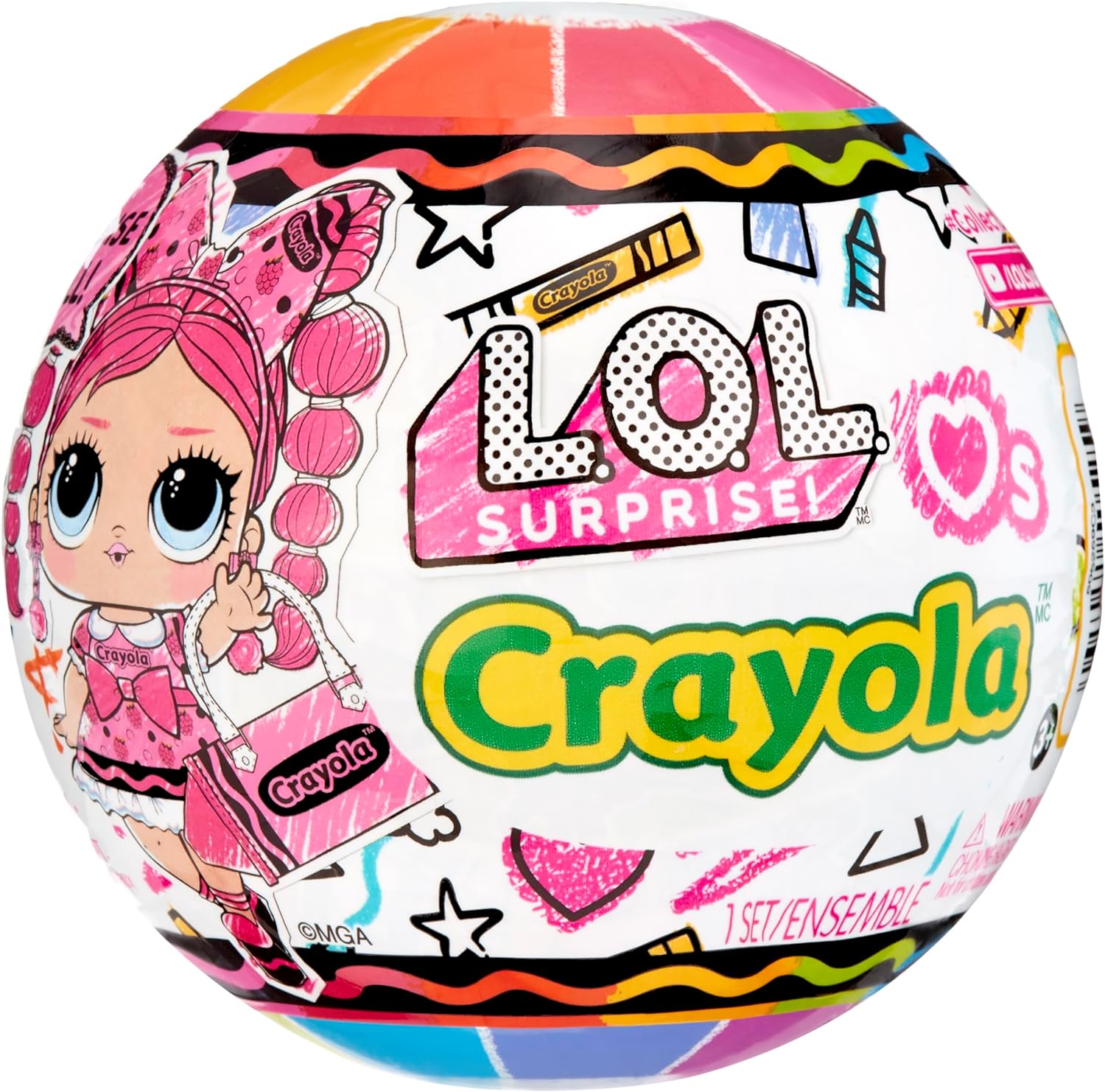 Набор L.O.L. Surprise! Loves Crayola Tots в непрозрачной упаковке (Сюрприз) 505259EUC - фото 1