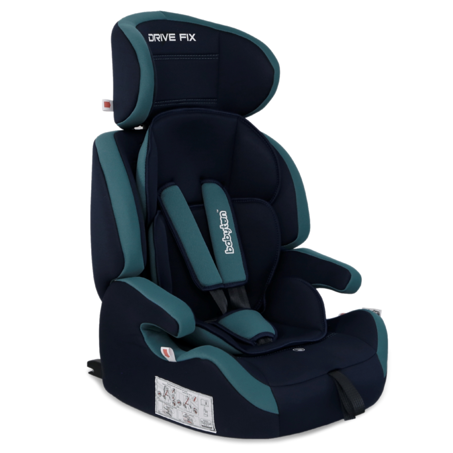 Автокресло Babyton Drive Fix Indigo-Aqua Isofix 1/2/3 (9-36 кг) - фото 16