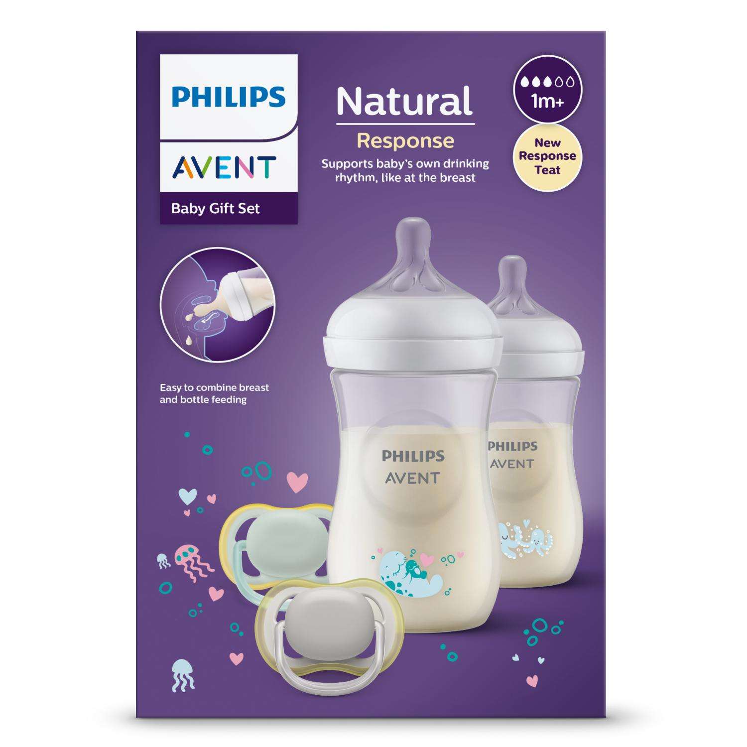 Набор Philips Avent Natural Response Бутылочки и пустышки с 0месяцев SCD837/11 - фото 17