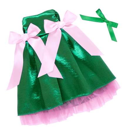 Одежда для кукол BUDI BASA Зеленое нарядное платье для Зайки Ми 32 см OStM-320