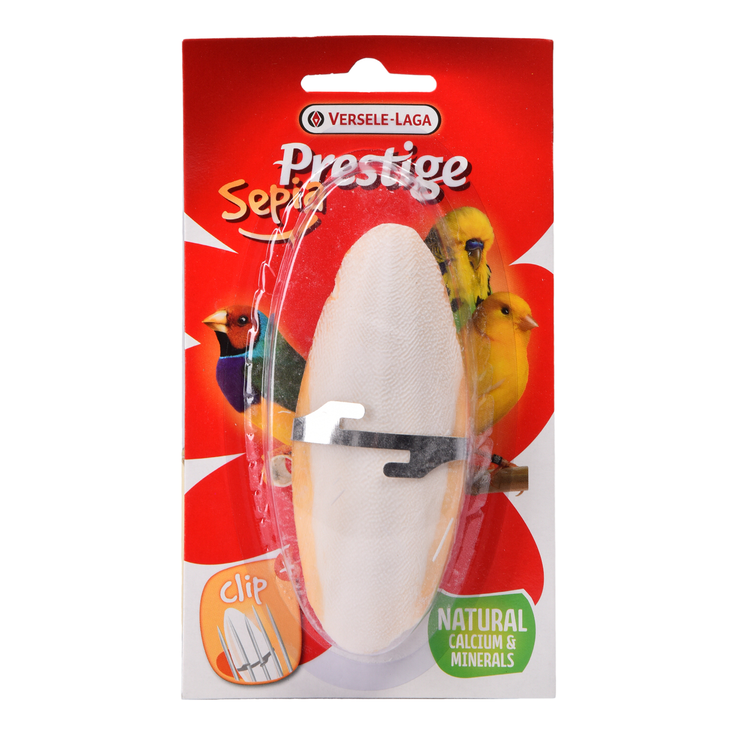 Лакомство для попугаев Versele-Laga Prestige Sepia Mineral кость каракатицы 12см - фото 1