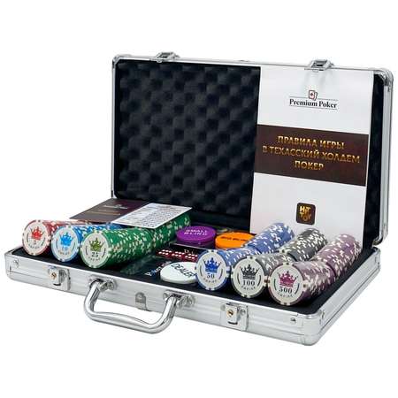 Покерный набор HitToy Empire 300 фишек с номиналом в чемодане