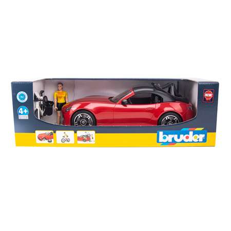 Машина Bruder Roadster спортивная с фигуркой 03-485