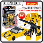 Трансформер BONDIBON BONDIBOT 2 в 1 робот-автомобиль желтого цвета