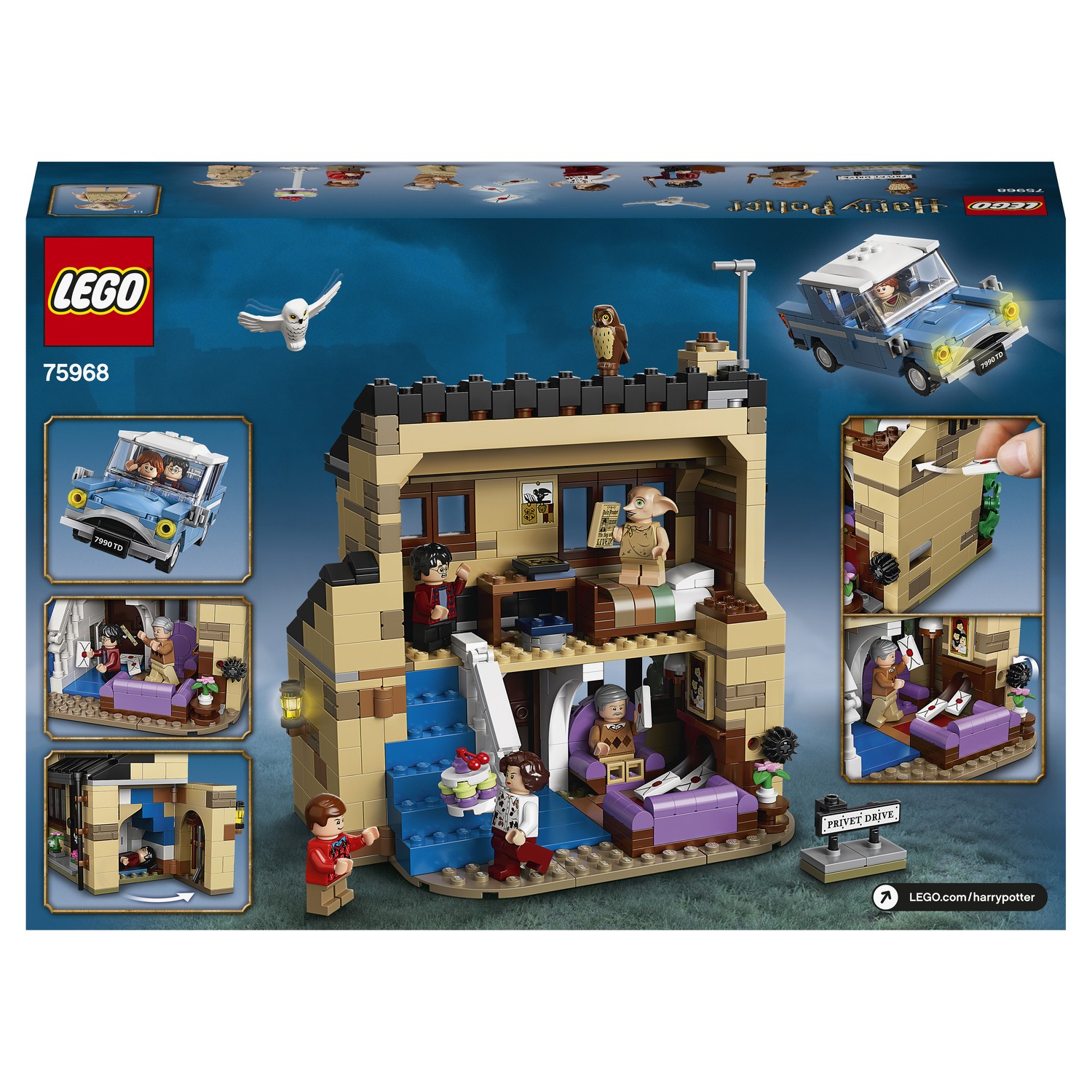 Lego Конструктор Harry Potter 75968 Тисовая улица, дом 4