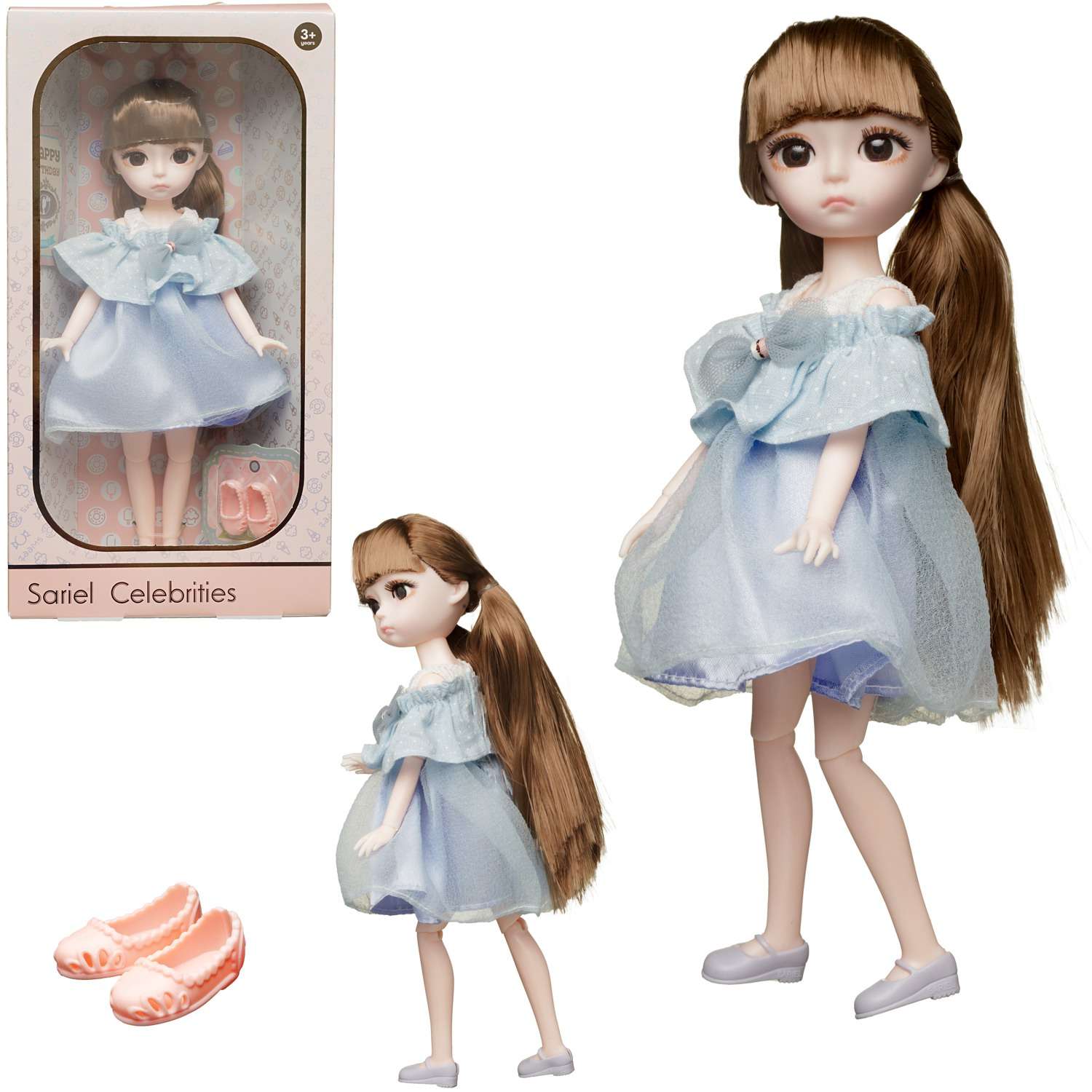 Кукла Junfa в голубом платье 25 см WJ-37773 - фото 4