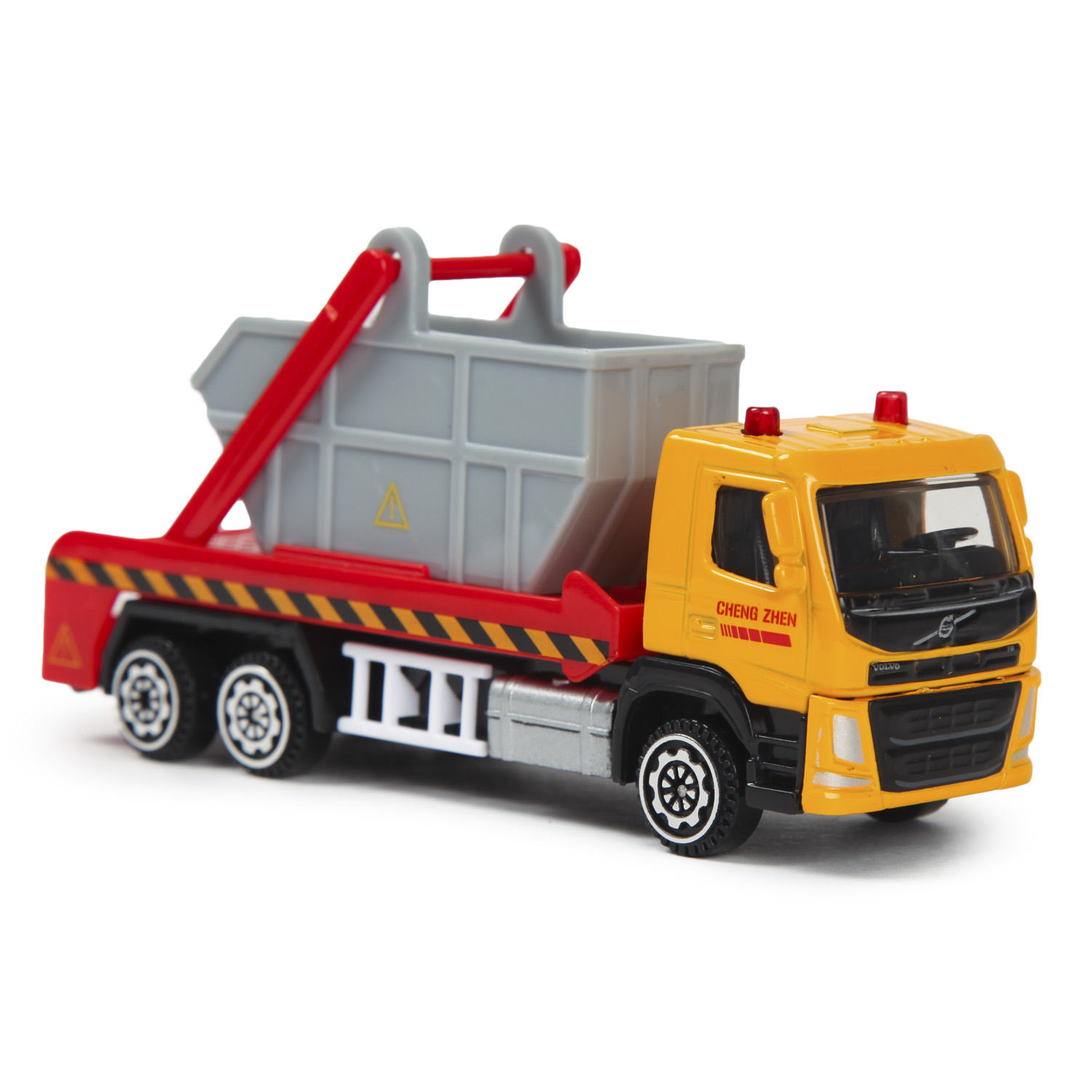 Машина MSZ 1:72 Volvo Swing Arm Garbage Truck Красная 37706 купить по цене  199 ₽ в интернет-магазине Детский мир