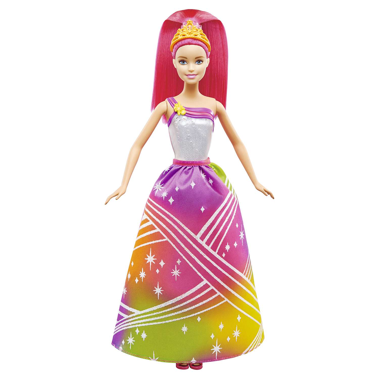 Кукла Barbie Радужная принцесса с волшебными волосами DPP90 - фото 1