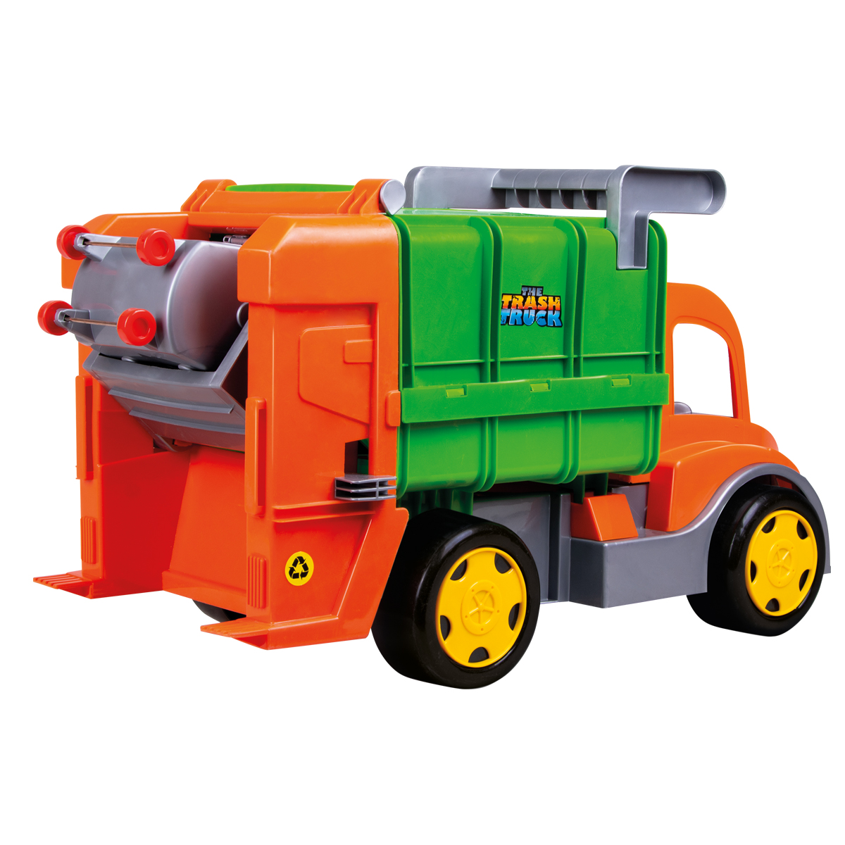 Мусоровоз Zarrin Toys TrashTruck F3-2/оранжевый-зеленый - фото 3