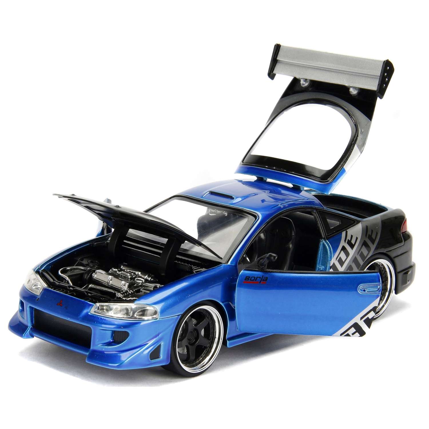 Машинка Jada 1:24 1995 Mitsubishi Eclipse Синяя 99103 99103 - фото 4