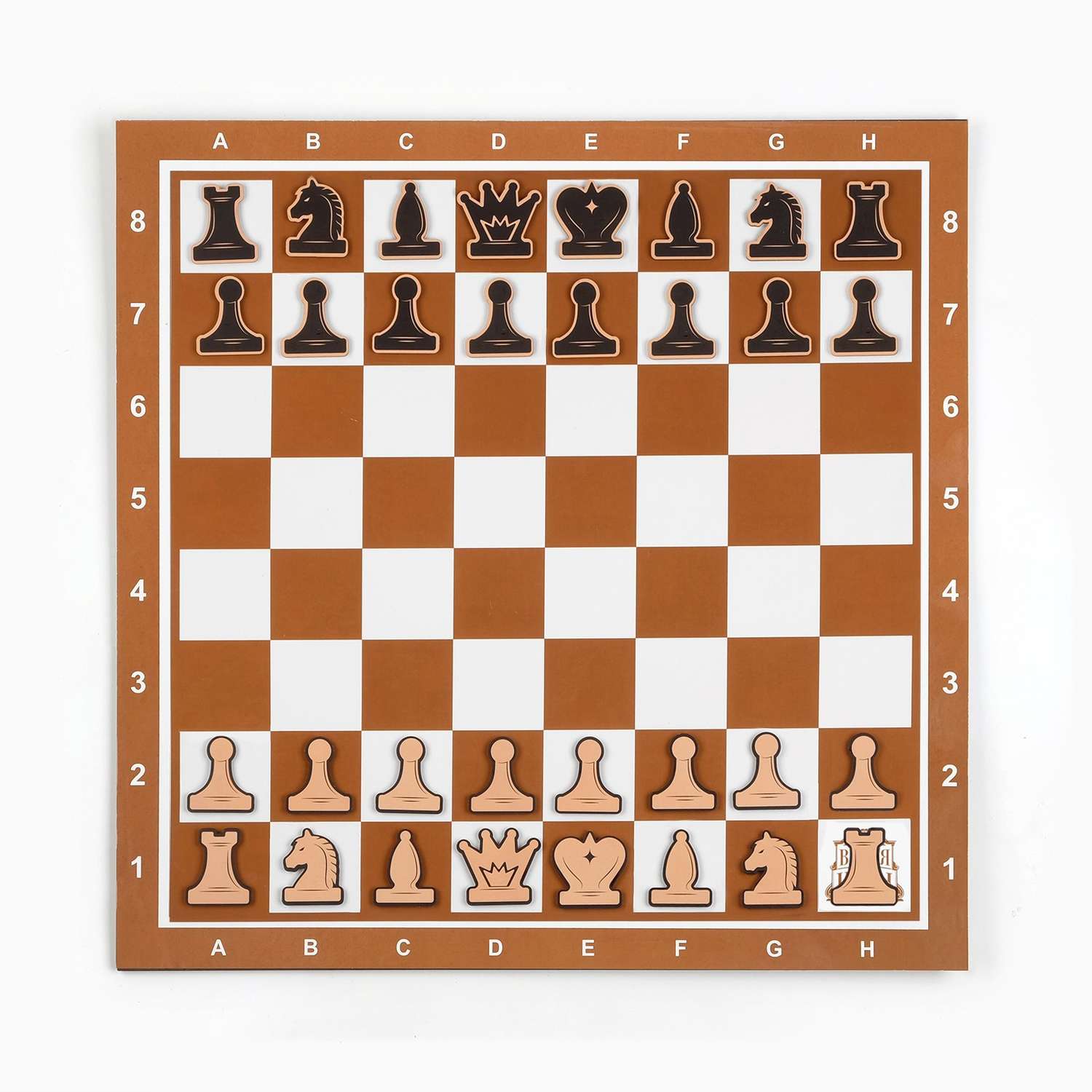 Демонстрационные шахматы Sima-Land «Время игры» на магнитной доске 32 шт поле 40х40 см коричневые - фото 2