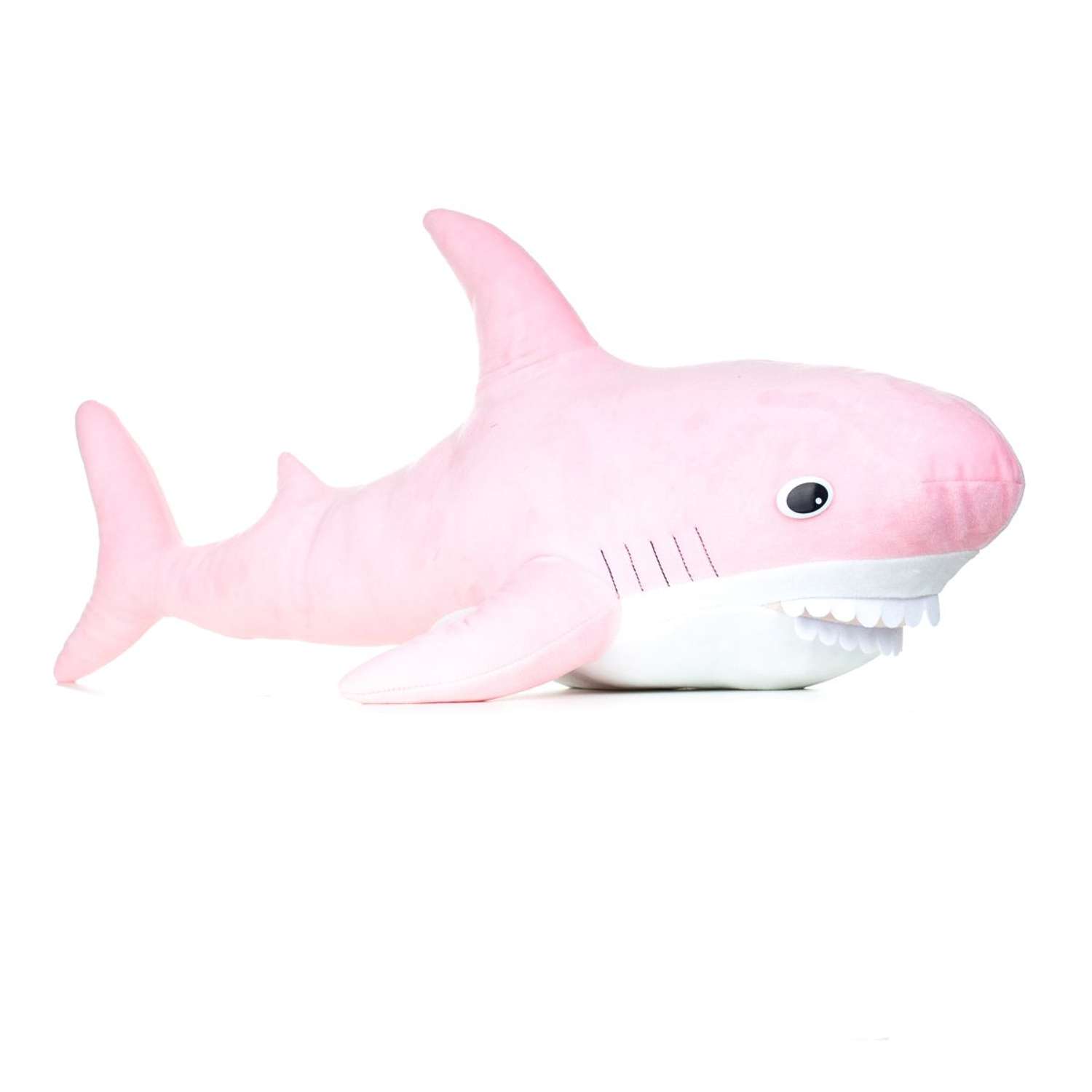 Мягкая игрушка МАЛЬВИНА Акула / розовая / 70 см - фото 1