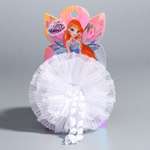Бант для волос WINX белый с локонами 11 сантиметров Winx