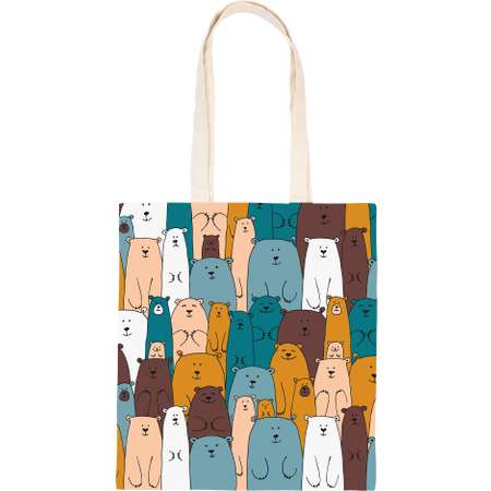 Раскраска на сумке Фрея RWCB-010 «Милые медвежата» 40 х 35 см