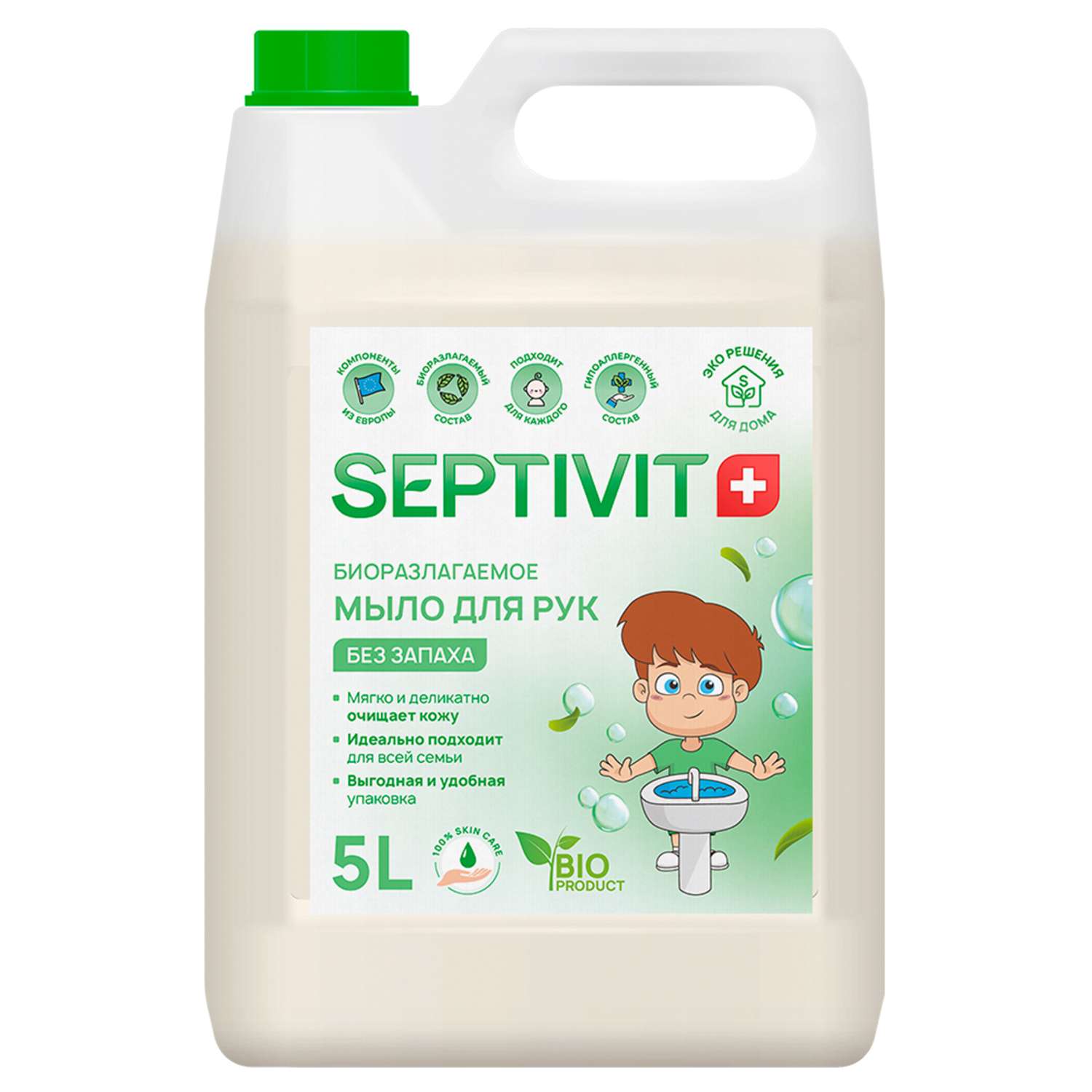Жидкое мыло SEPTIVIT Premium Без запаха 5 л - фото 1