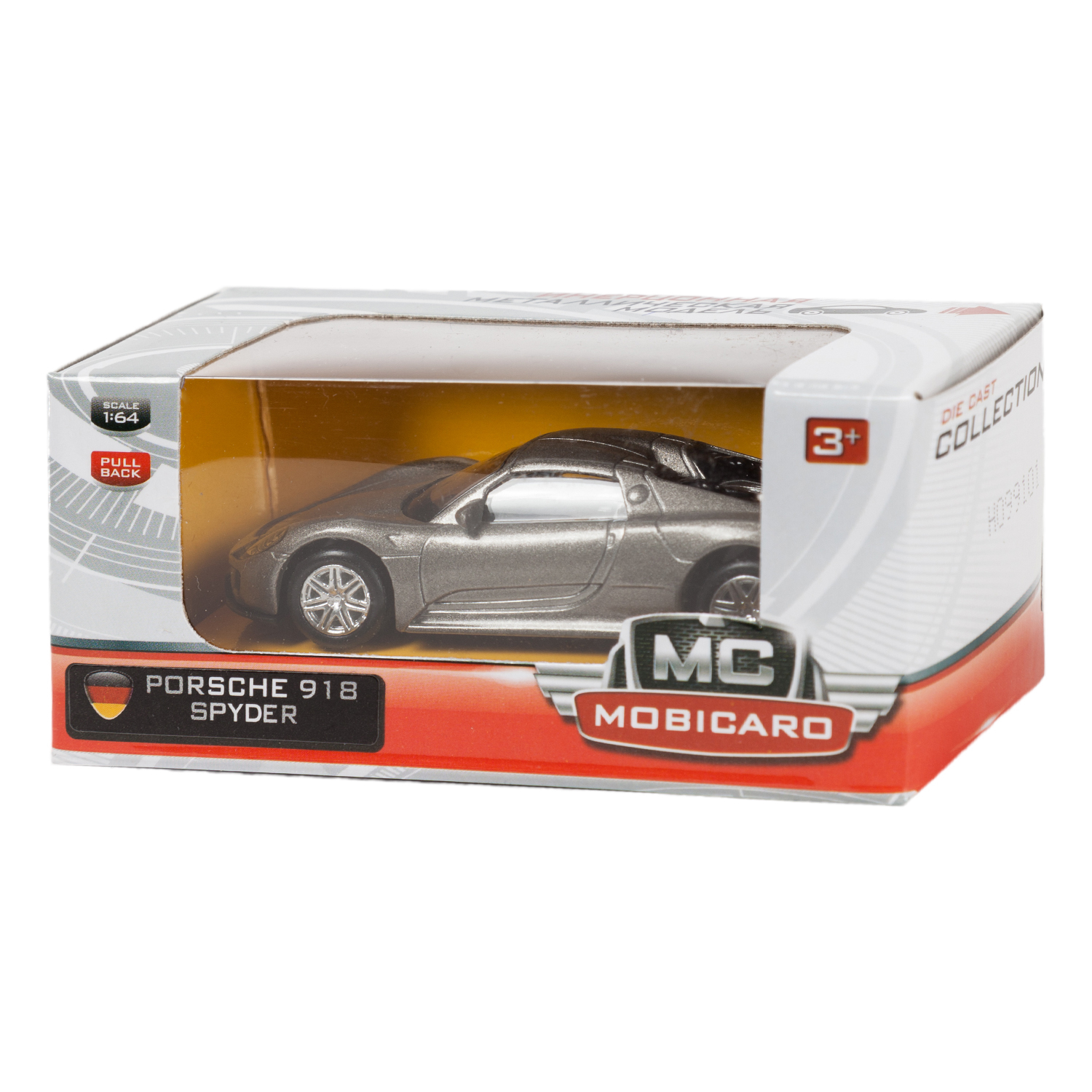 Автомобиль Mobicaro Porsche Spyder 1:64 инерционный в ассортименте 354027 - фото 3