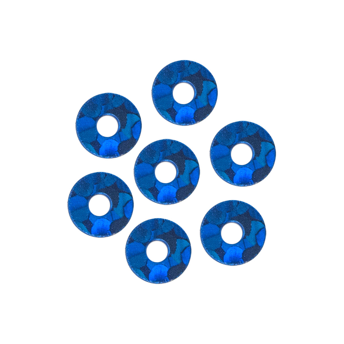 Пайетки Astra Craft плоские декоративные для творчества и рукоделия 3 мм 10 гр синий голограмма - фото 2