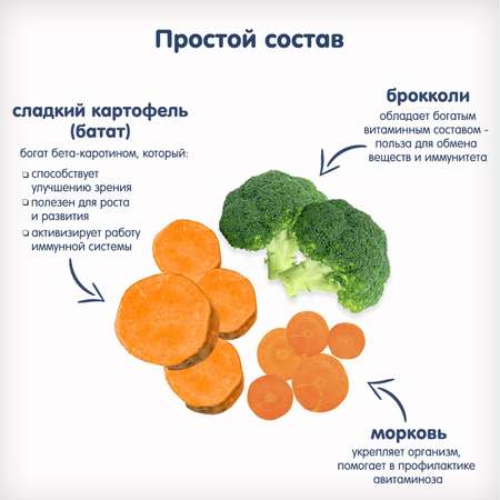 Пюре Fleur Alpine сладкий картофель-морковь-брокколи 120г с 5месяцев