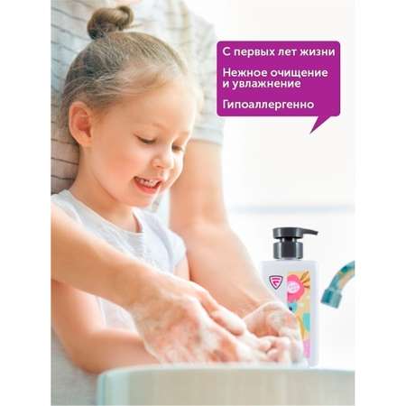 Жидкое мыло для рук Flexfresh детское с ароматом малины в канистре 3 л + дозатор