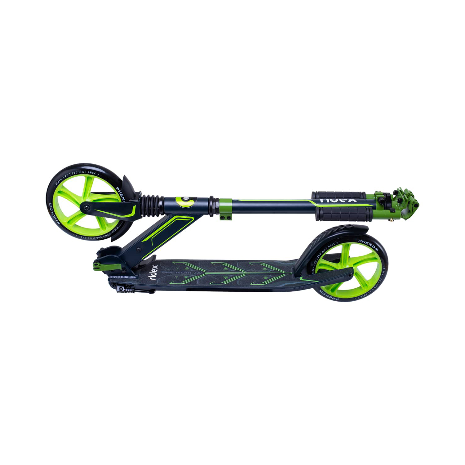 Самокат RIDEX двухколесный Scooter 2 wheels Phenom 200 green - фото 5