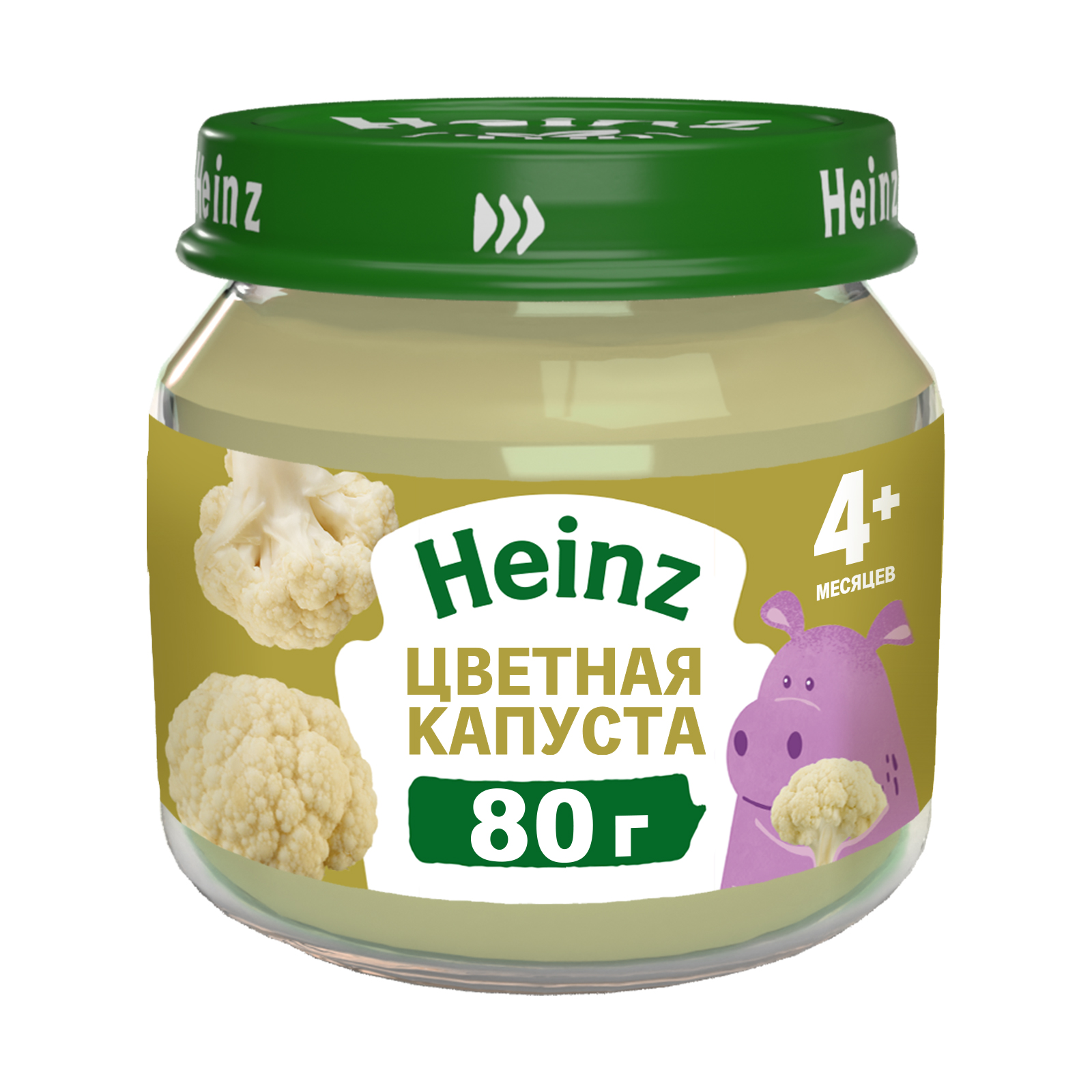 Пюре Heinz цветная капуста 80г с 4месяцев купить по цене 58.1 ₽ в  интернет-магазине Детский мир