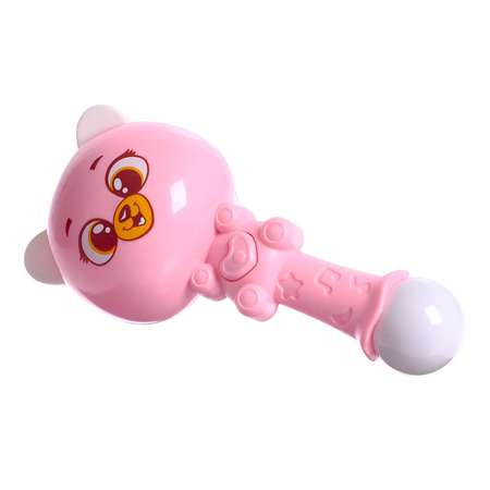 Музыкальная игрушка Zabiaka «Милый мишка» звук свет цвет розовый