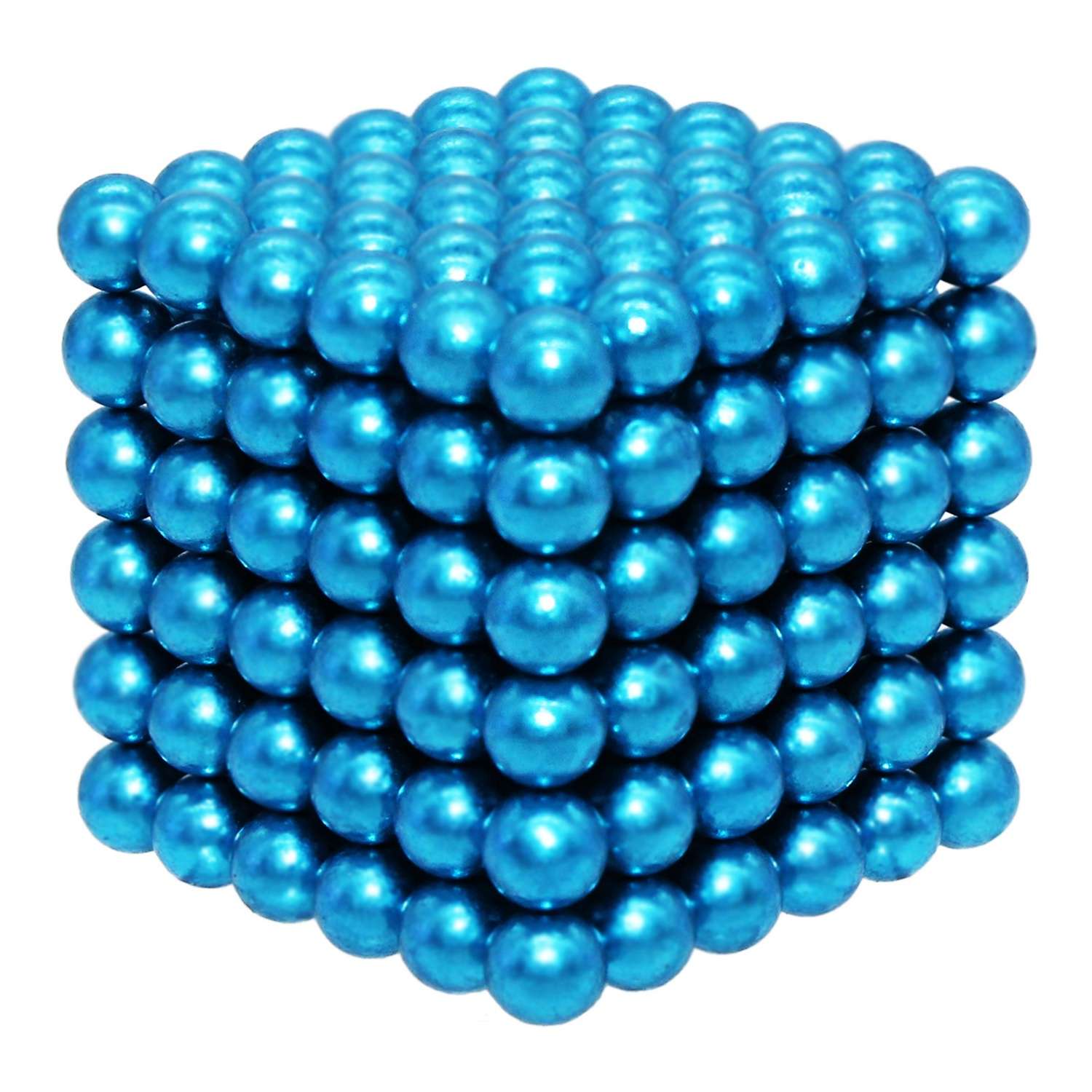 Головоломка магнитная Magnetic Cube голубой неокуб 216 элементов - фото 6