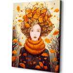 Картина по номерам Art sensation холст на подрамнике 40х50 см Осенняя меланхолия