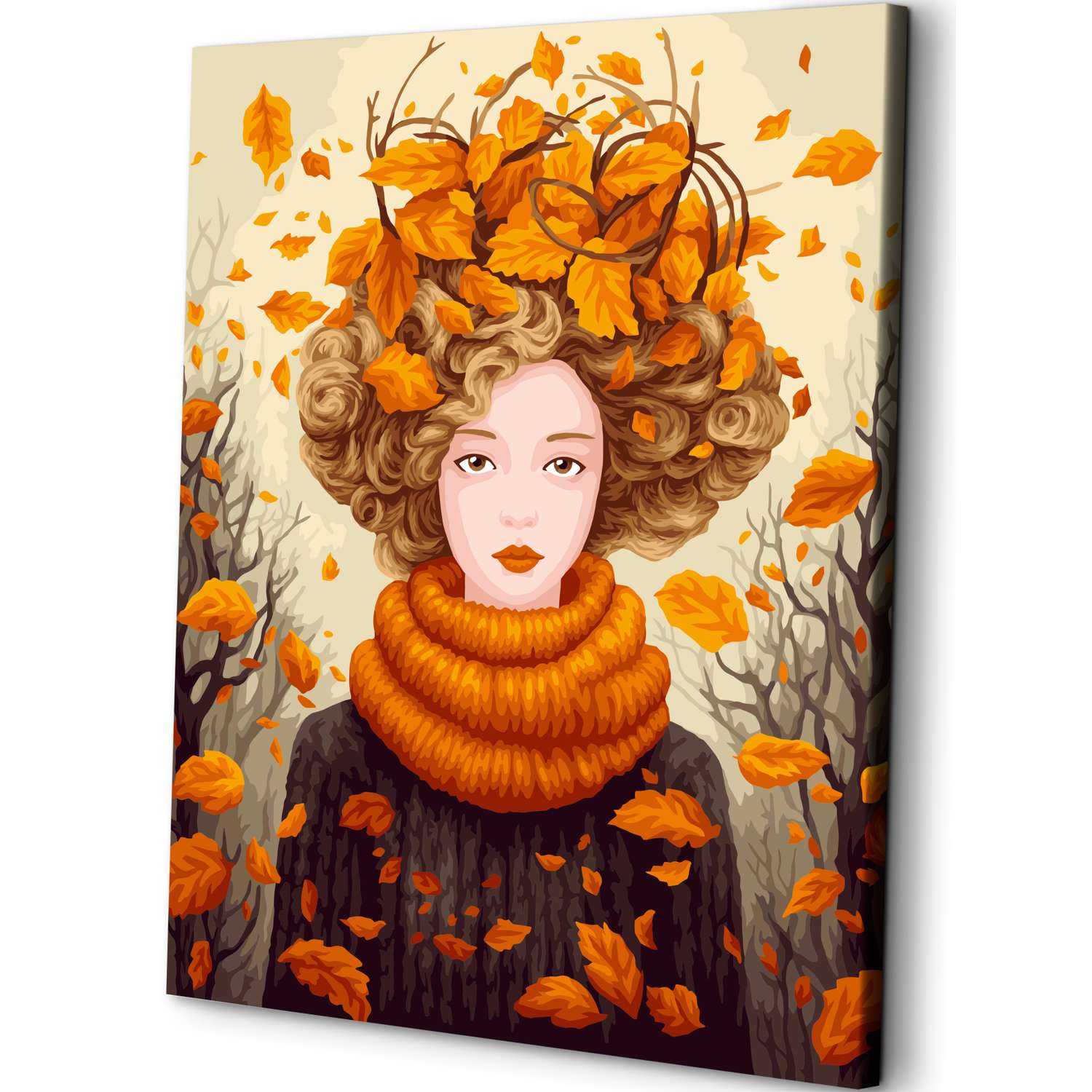 Картина по номерам Art sensation холст на подрамнике 40х50 см Осенняя меланхолия - фото 1