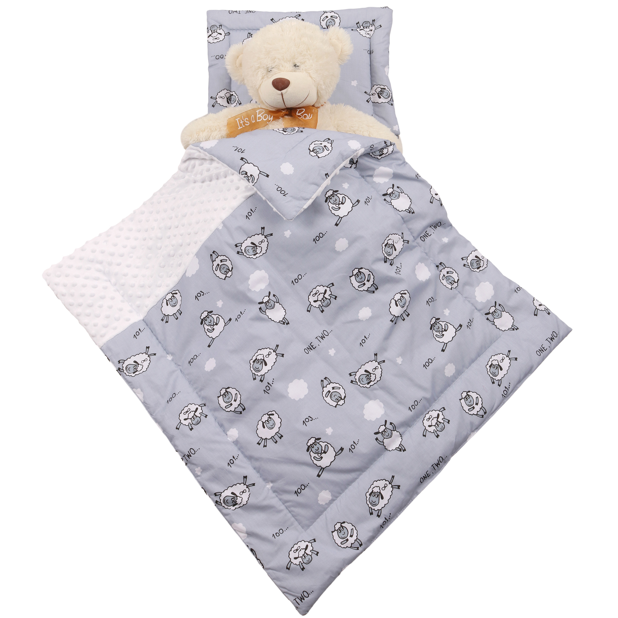 Комплект в коляску AmaroBaby Exclusive Soft Collection 101 Барашек AMARO-36MS-SCB - фото 2