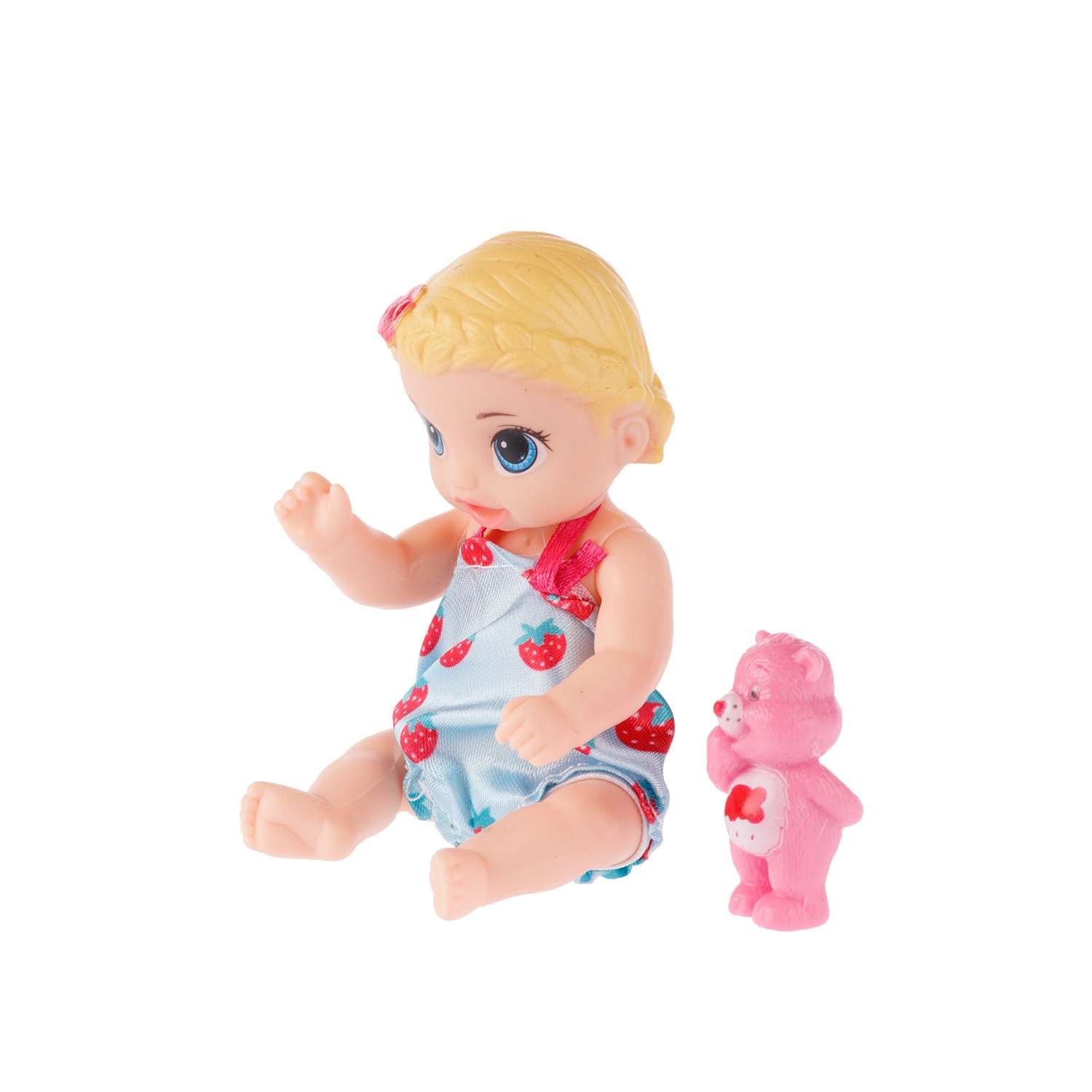Кукла BABY STYLE Baby Aradana в шаре с аксессуарами в комбинезоне принт Клубничка A268C-2 - фото 1