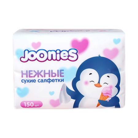 Салфетки сухие Joonies Нежные 150шт