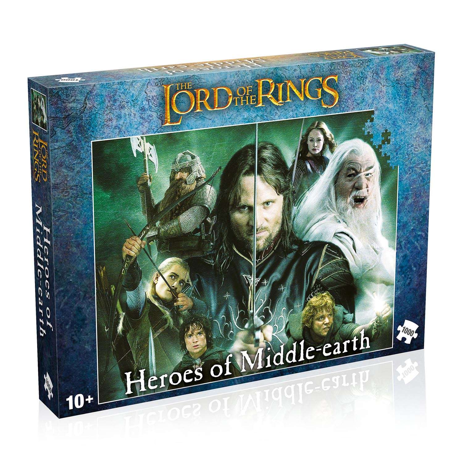 Пазл Winning Moves Lord of the Rings Властелин колец герои Средиземья 1000 деталей - фото 1