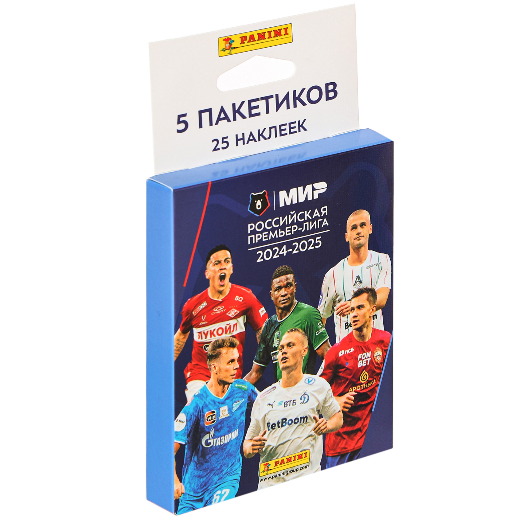 Наклейки коллекционные Panini Рпл сезон 2024 - 2025 5 пакетиков в экоблистере - фото 1