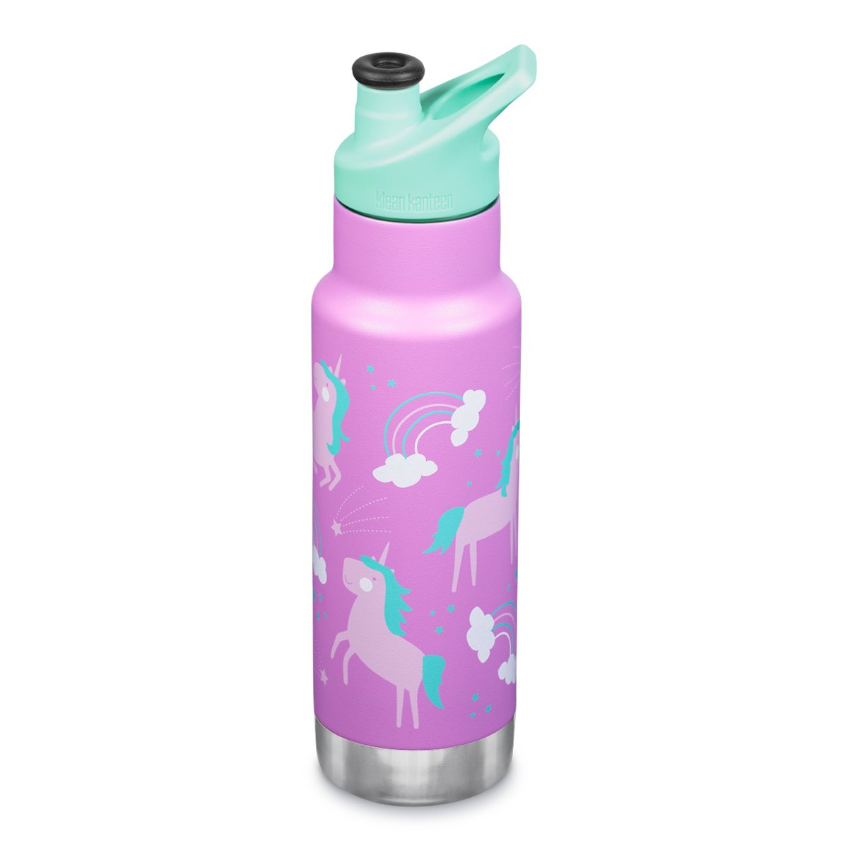 Детская термобутылка Klean Kanteen Insulated Kid Classic Narrow 12oz Unicorns 355 мл - фото 2