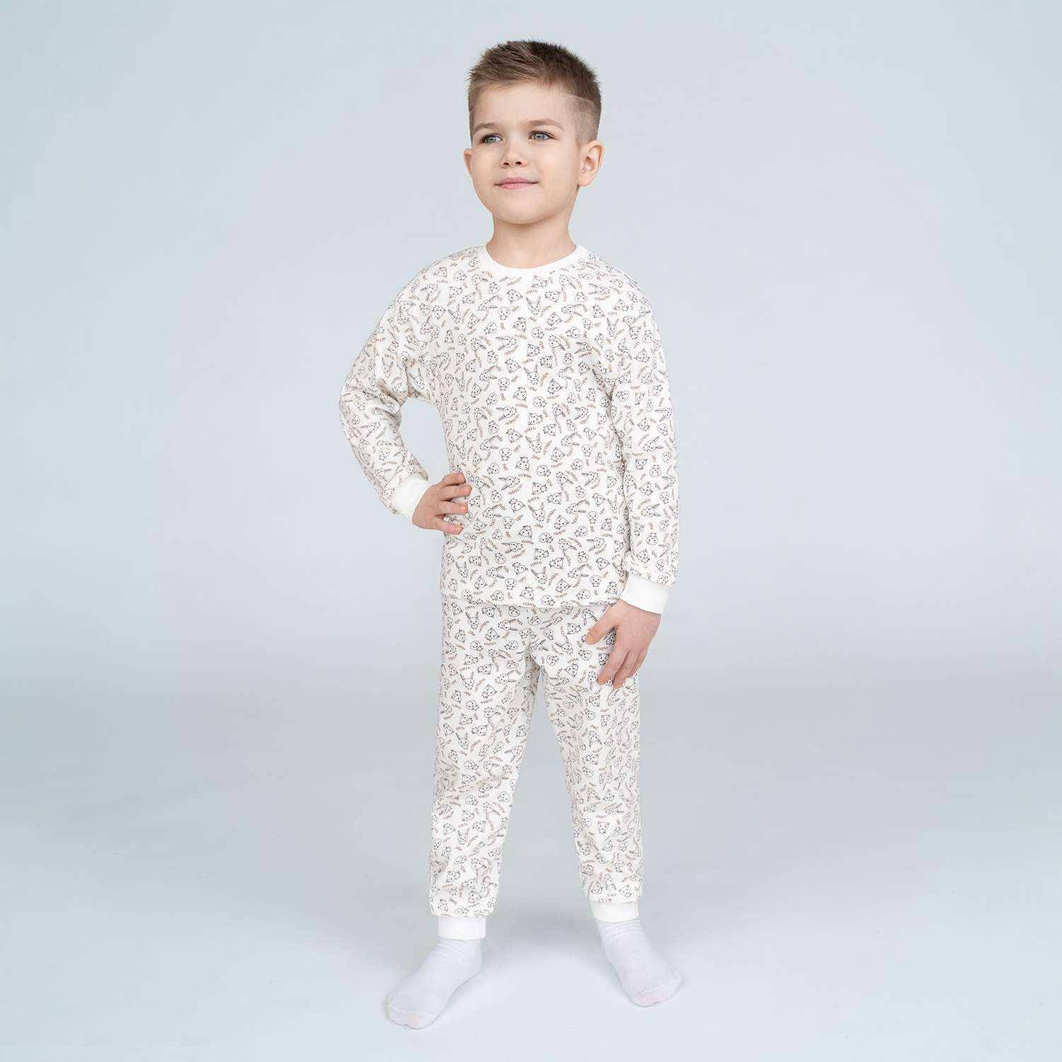 Пижама Утенок 800/1 молочный счет - фото 15