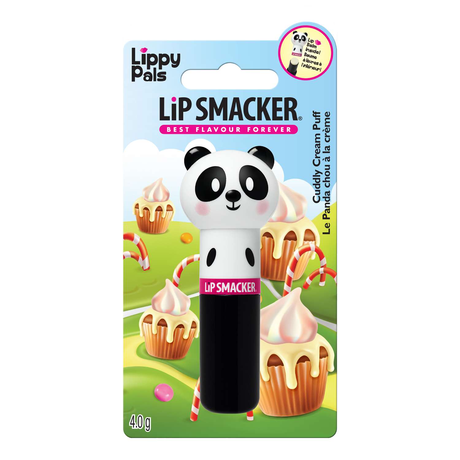 Блеск для губ Lip Smacker Lippy Pals Panda Сливочная слойка E88845 - фото 2