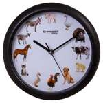 Часы настенные Bresser Junior 25 см с животными