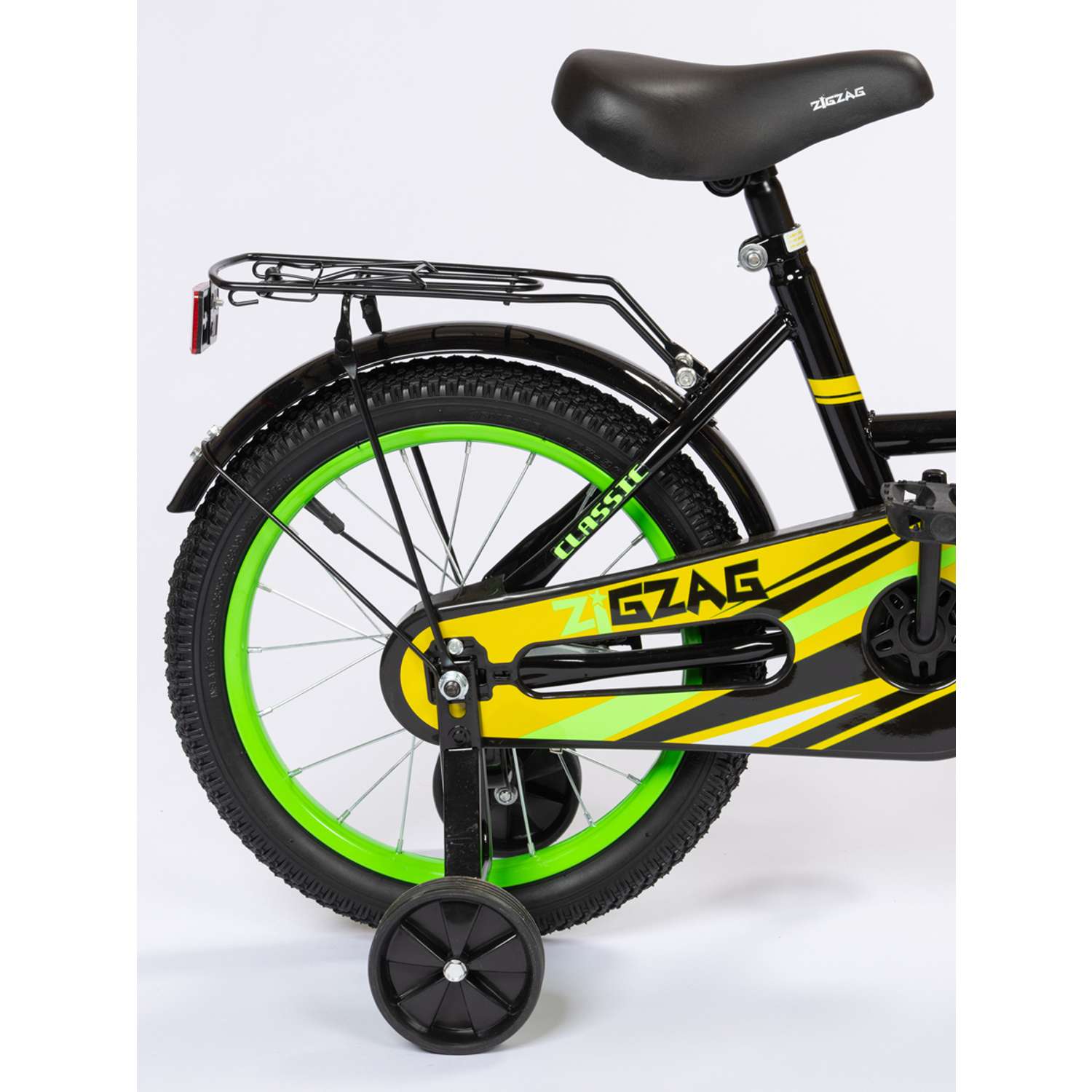 Велосипед ZigZag 14 CLASSIC черный желтый - фото 4